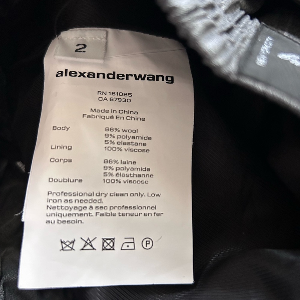 NWOT Alexander Wang PreStyled Bilayer Wool Pleated Shorts w/ Exposed Boxer 2 - Picture 12 of 17